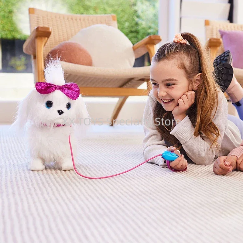 ZURU Pets Alive Lil' Paw The Walking Puppy Interactive Dog That Walk Interactive Motorized Plush Pet Soft Toy for Kids and Girls