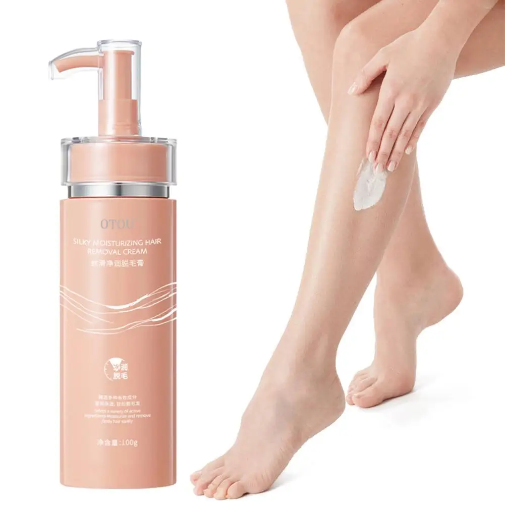 Uomini e donne crema depilatoria a base di erbe crema depilatoria indolore per la rimozione delle gambe delle ascelle cura del corpo dei capelli rasatura 100g P3W8