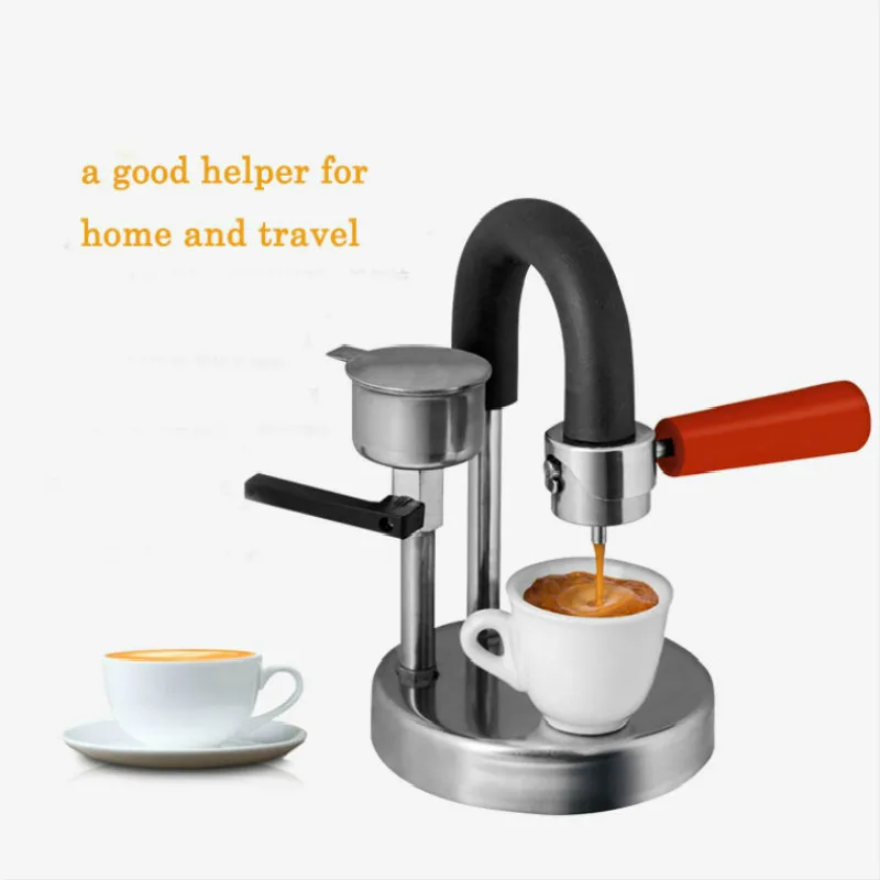 100% Original Italian Kamela Kamira Coffee Machine Home Open-air Office Espresso Pot Stainless Steel Manual Coffee Maker