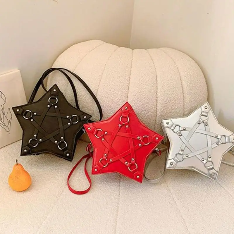 A3PE Gothic Star Pu Leather Counter Crossbod