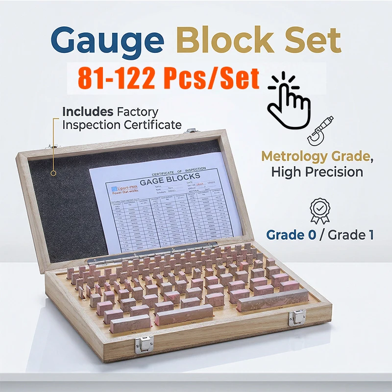 Gauge Block 1Pc, Accuracy ≤0.5μm, HSS Rectangular Calibration Block for Calipers, Micrometers & Measuring Tools Customizable