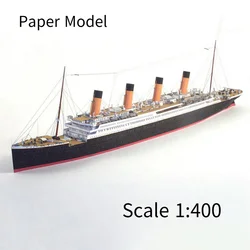 1:400 Diy Handcraft Titanic Ship Toys 3D Paper Model Sets Unfinished Product Suitable for Experienced Players 1pc