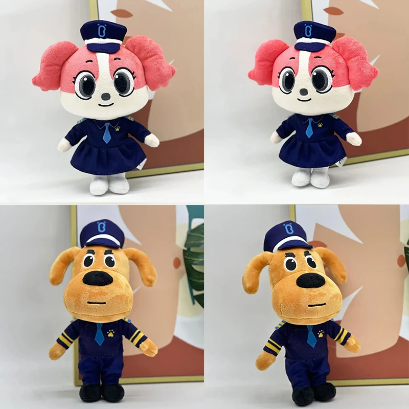 Sheriff Labrador Dog Plush Toy Security Sergeant Labrador Pink Dog Yellow Dog Stuffed Toy Soft Cute Doll Room Decor Gift