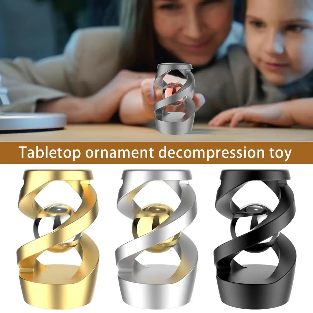 Opgeschort Gyro Speelgoed Metalen Spinner voor Stress Decoratie 360 Graden Roterende Gyro Fidget Speelgoed voor Thuis voor Kinderen