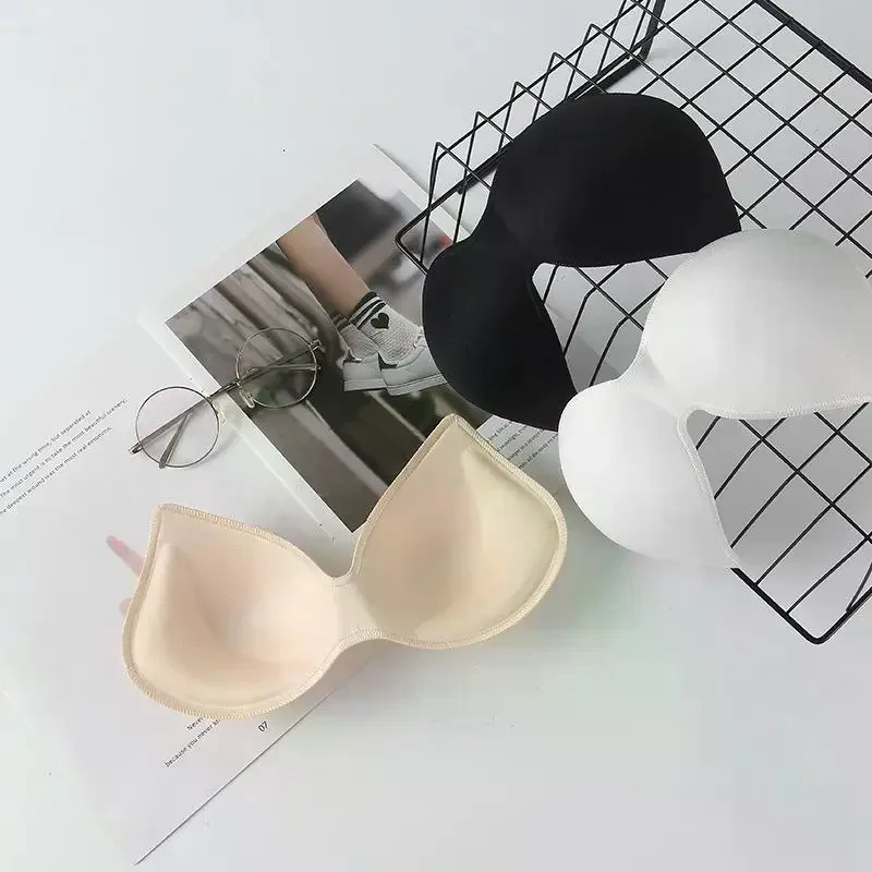 Removable Bra Pads Inserts Soft Sponge Cups For Sports Bra Swimsuit Push Up Replacement Breast Pads