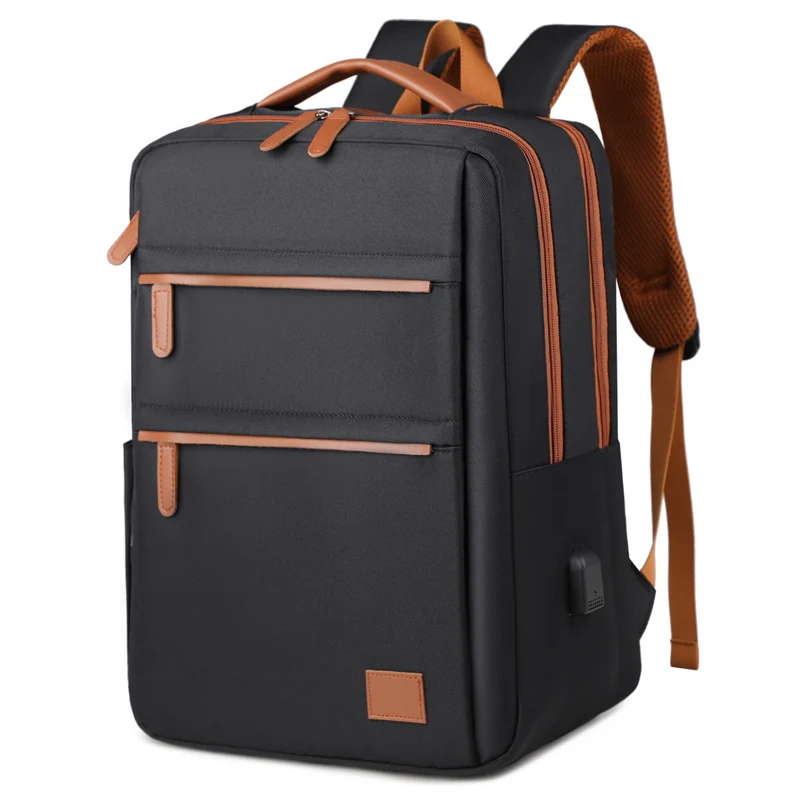 حقيبة ظهر للسفر للأعمال من Toposhine حقيبة نايلون واسعة متعددة الجيوب مقاومة للماء للرحلات والتنقلات في عطلة نهاية الأسبوع