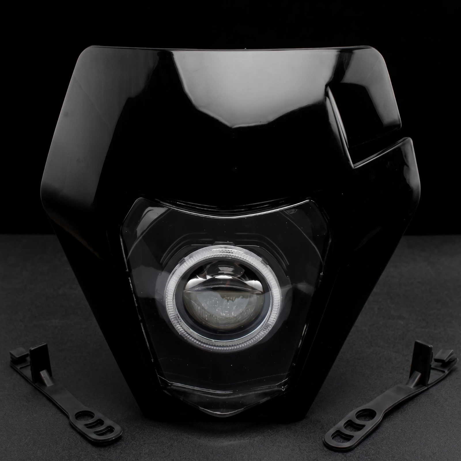 LED Headlight Unit Angular Faro De Motocicleta Con Soporte Faro De Motocicleta Con Carcasa Impermeable Light Resistente Al Agua