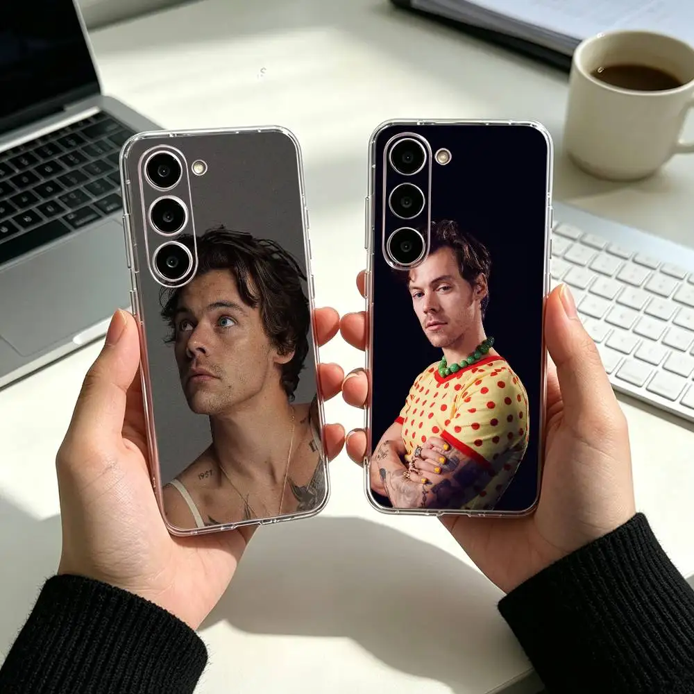 S-Singer Harry S-Styles   Phone Case For Samsung A25 A15 A05 A54 A34 A24 A14 Transparent Silicone Phone Cover