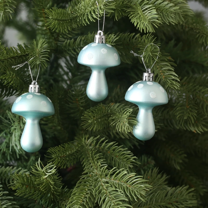 Christmas Ball Mushroom Tiffany Blue