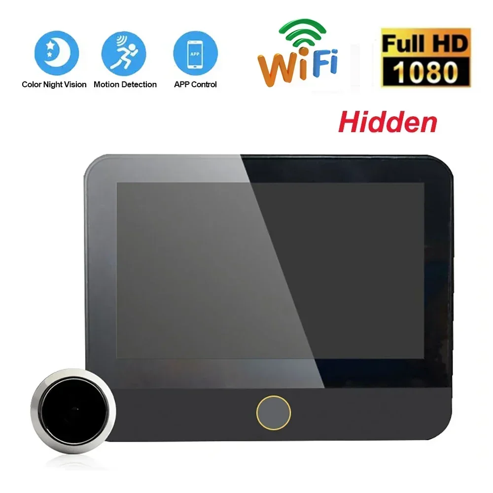 nuovo-campanello-intelligente-wifi-globale-con-telecamera-spioncino-1080p-fhd-audio-schermo-ips-da-43'-e-visore-digitale-con-annuncio-a-infrarossi-pir