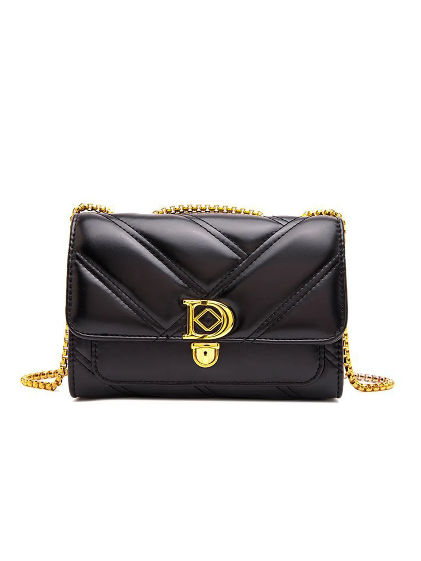 

2024 New Internet famous small bag, sheep pattern crossbody women's bag, chain bag, practical chain bag