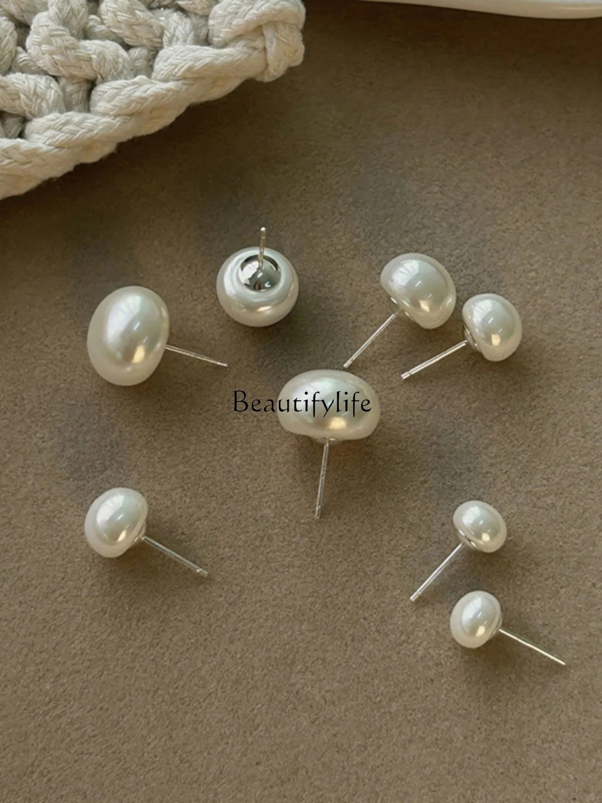 

Pearl Ear Studs Niche Temperament Earrings