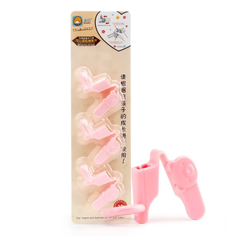 

3pcs/pack Silicone Training Chopsticks Connector Reusable Bear Children's Training Chopsticks Kitchen Tableware