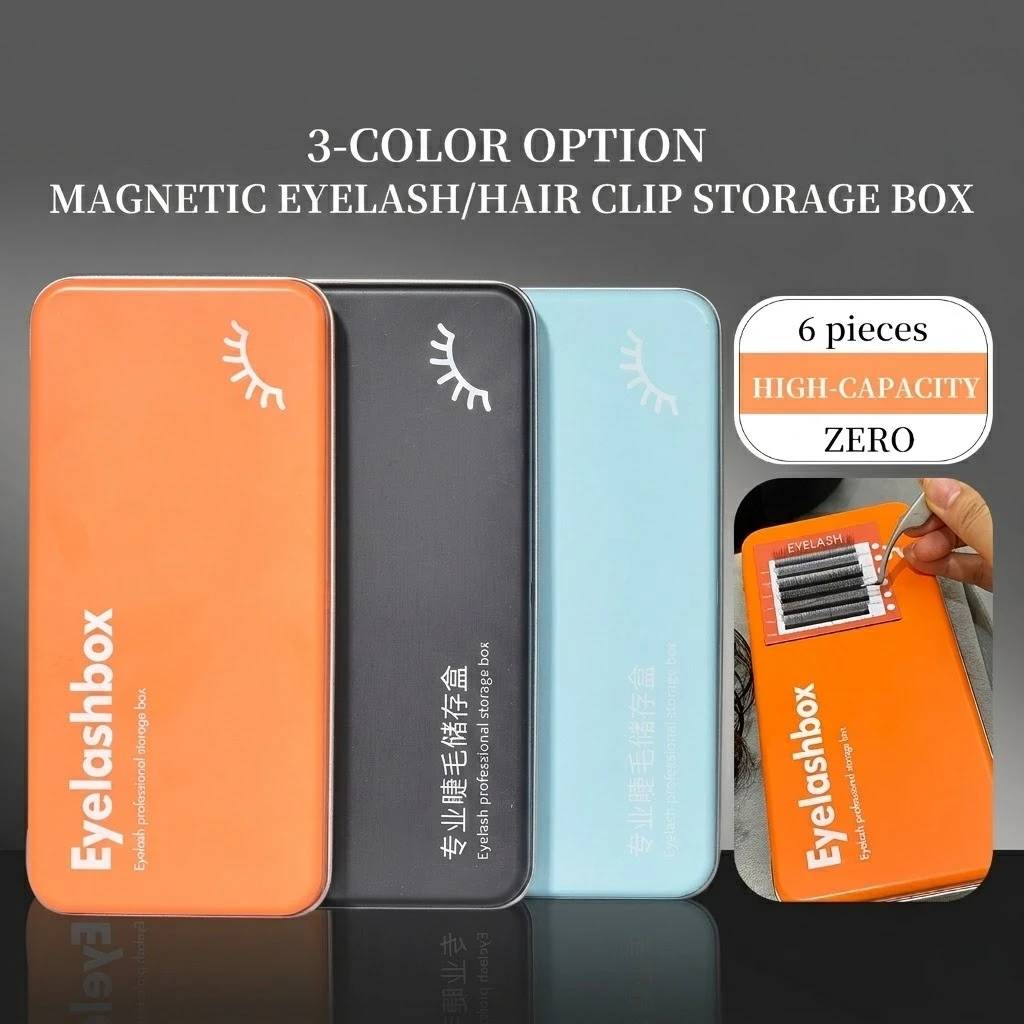 Magnetische Aufbewahrungsbox für Wimpernverlängerungen für Damen, professioneller Wimpern-Organizer mit magnetischer Display-Palette, Make-up-Tool – Detail 3