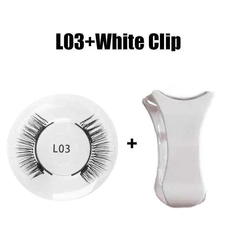 Reusable Magnetic Eyelashes No Glue Soft Fluffy Natural Look False Lashes for Home Travel Party Makeup