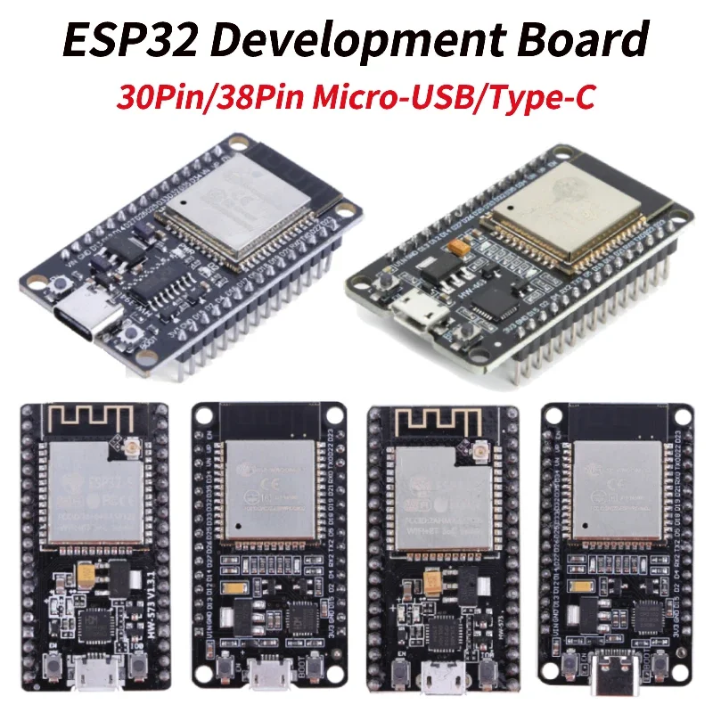 ESP32 Development Board WiFi+Bluetooth Ultra-Low Power Consumption Dual Core ESP-32 ESP-32S ESP-WROOM-32 CH9102X Similar ESP8266