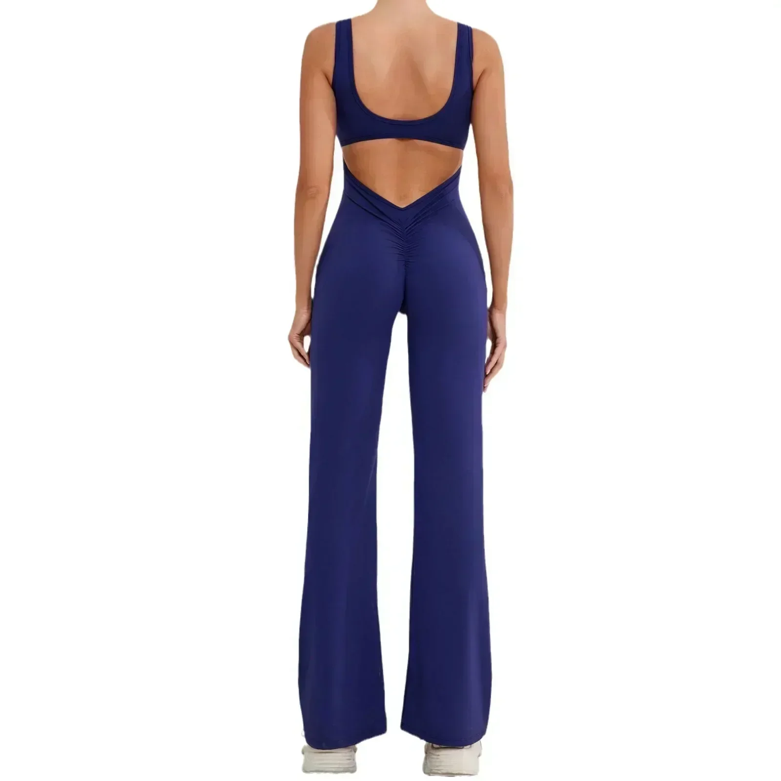 

Yoga Jumpsuits Sports Fitness Peach Hip-lifting Adjustable Strap Backless One-Piece Micro-Pull Tracksuits Activewear Women