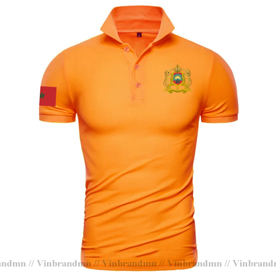 The Western Kingdom of Morocco Moroccan men Polo Shirt Fashion Nation Team Shirt Sporting Clothing Tops Country MAR Polo Shirts