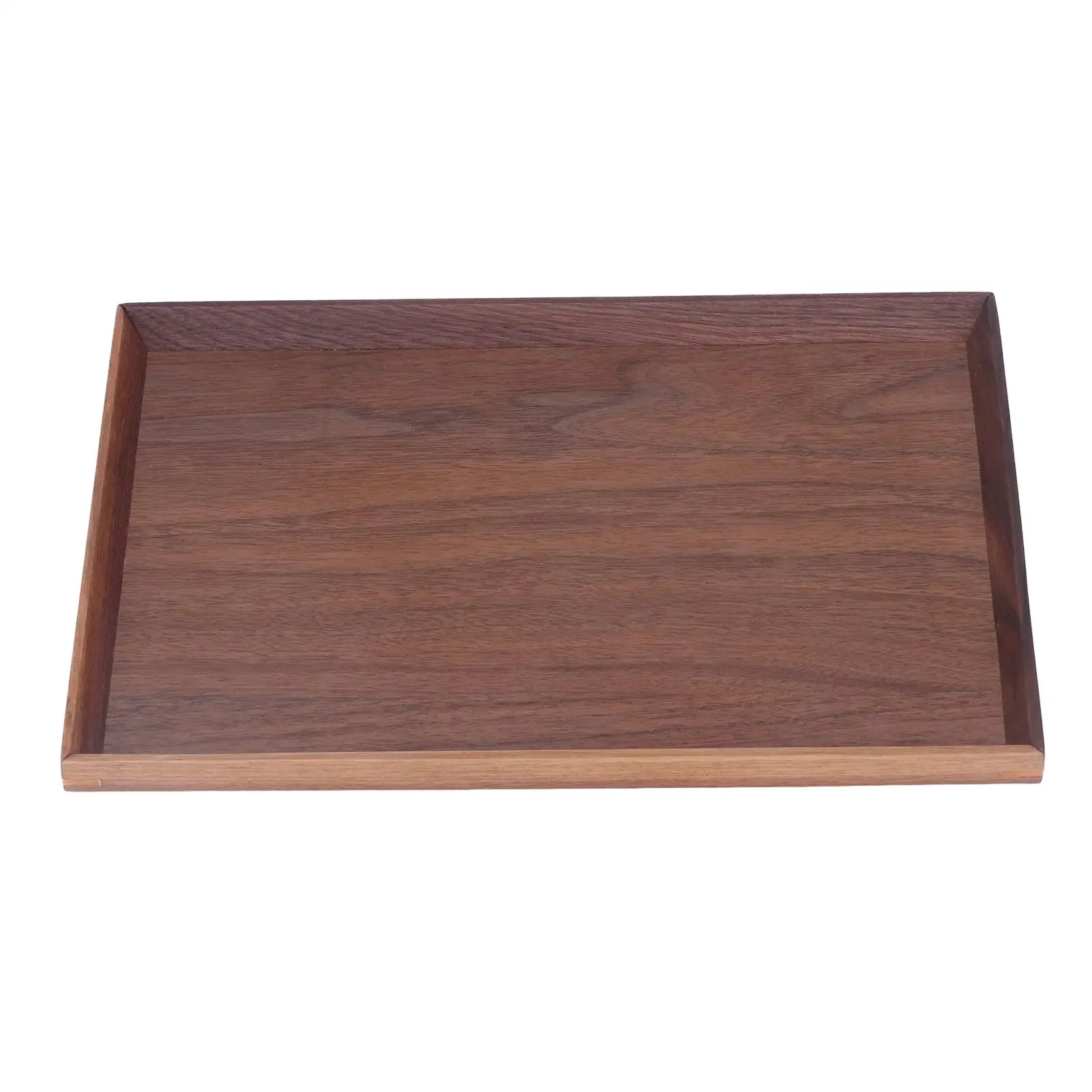 

Elegant Black Walnut Tray Retro Chinese Style Serving Tray for hotel for bread Snacks Fruits