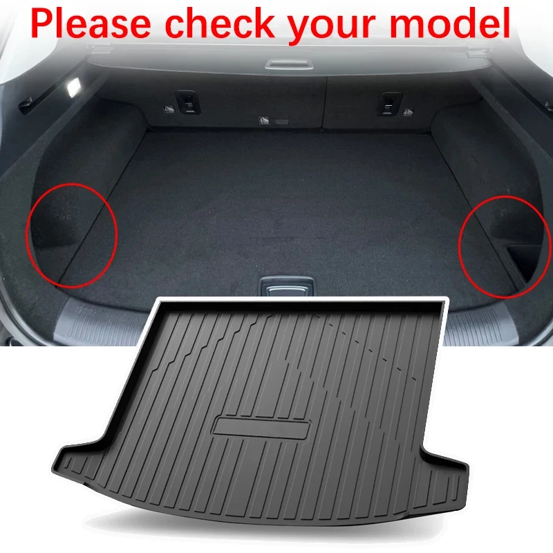 for MG HS Accessories 2023 2018~2022 2021 Car Trunk Mat Anti-dirty Liner Waterproof Carpet Protector 3D TPE Material Storage Pad