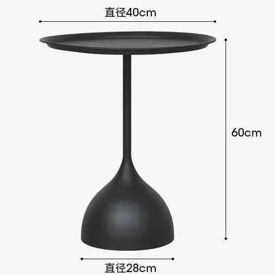 Cream Sofa Edge Table Living Room Mobile Tea Table Mini Balcony Iron Art Table Light Luxury Corner Table Creative Edge Table