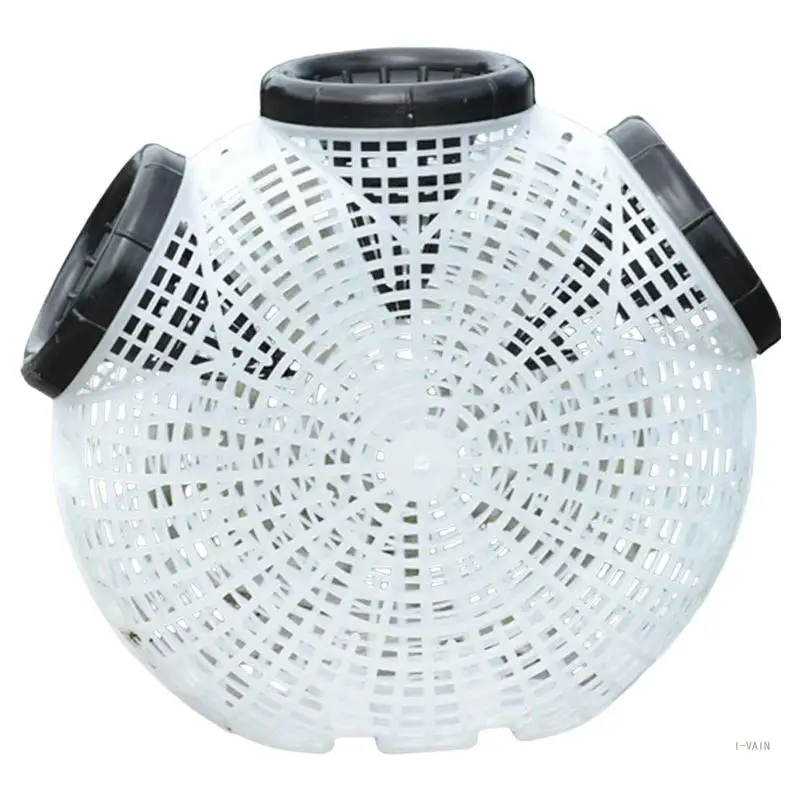 M5TC for Creative Design Fish Catcher Fishing Basket Hand Casting Cage for Crawfish-/