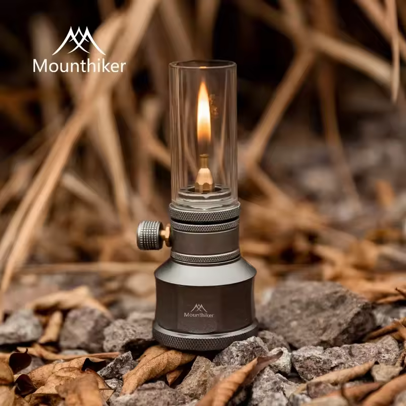 Mountainhiker Retro Gas Lantern lit at night