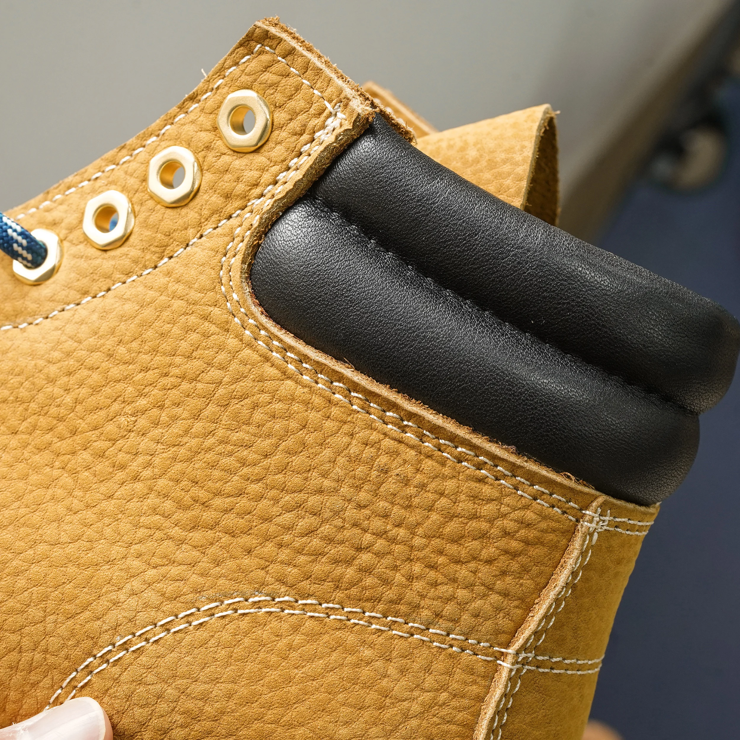 Goodyear-Welted Men Genuine Leather Rugged Heritage Winter Ankle Women Military Treking Yellow Boots Outdoor for Men Work Shoes