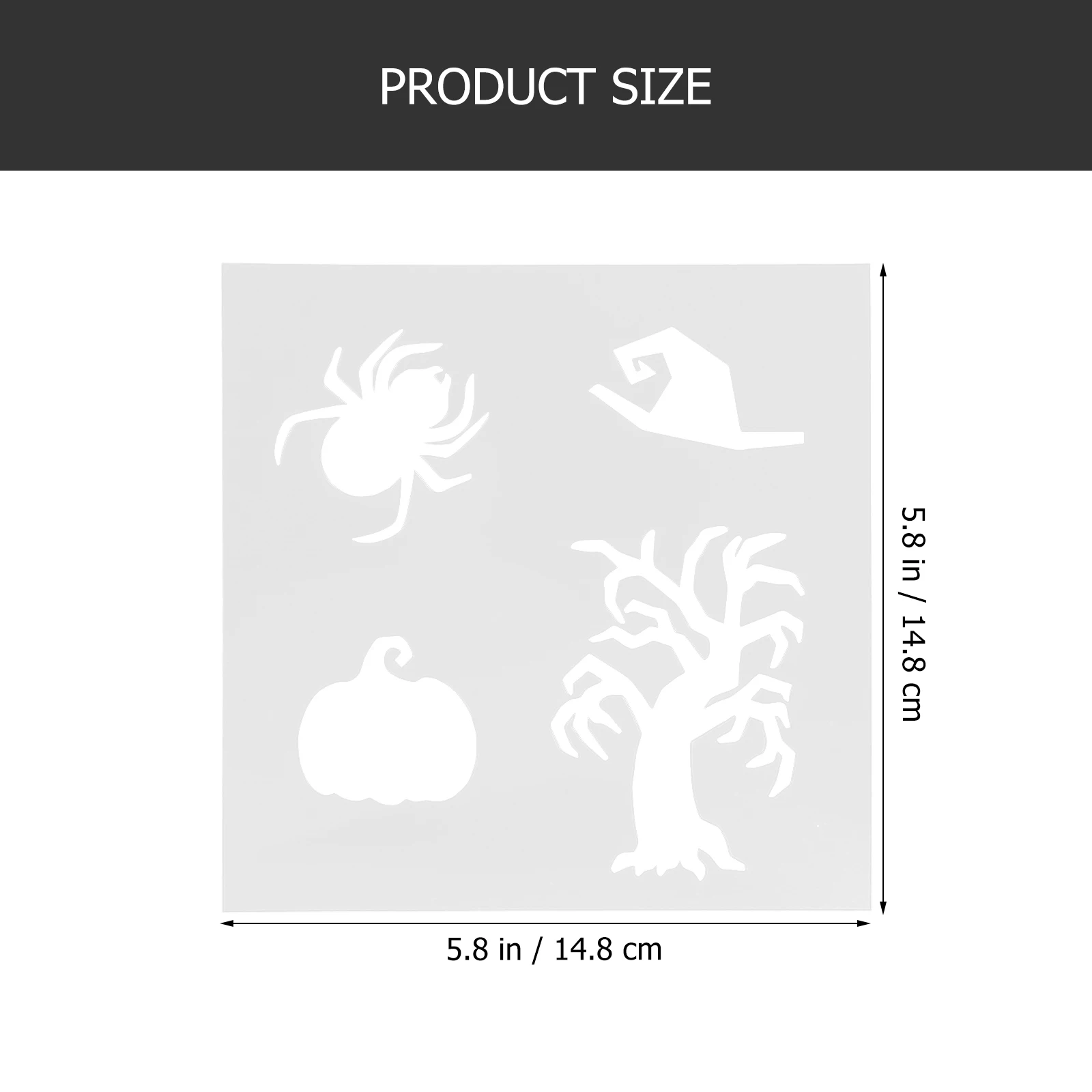 

10pcs Reusable Spray Stencils Set Painting Template Kit Hollow Tool For Decoration Halloween Wall