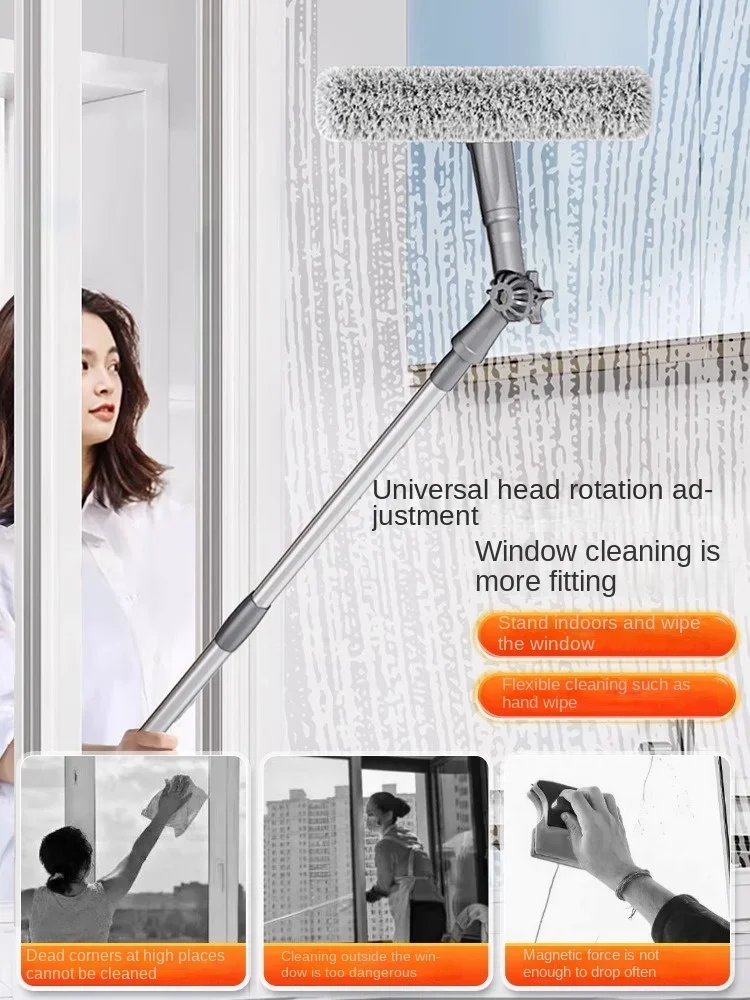 

German glass cleaning artifact, special 2024 new double-sided window cleaner for high-rise windows, window cleaner and window wi