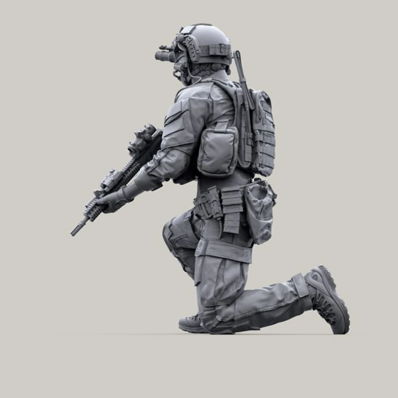 1/35 Resin Figure US Special Forces/MARSOC Modern Soldier in Action with GPNVG-18 Panoramic Night Vision Goggles Self-Assembly B