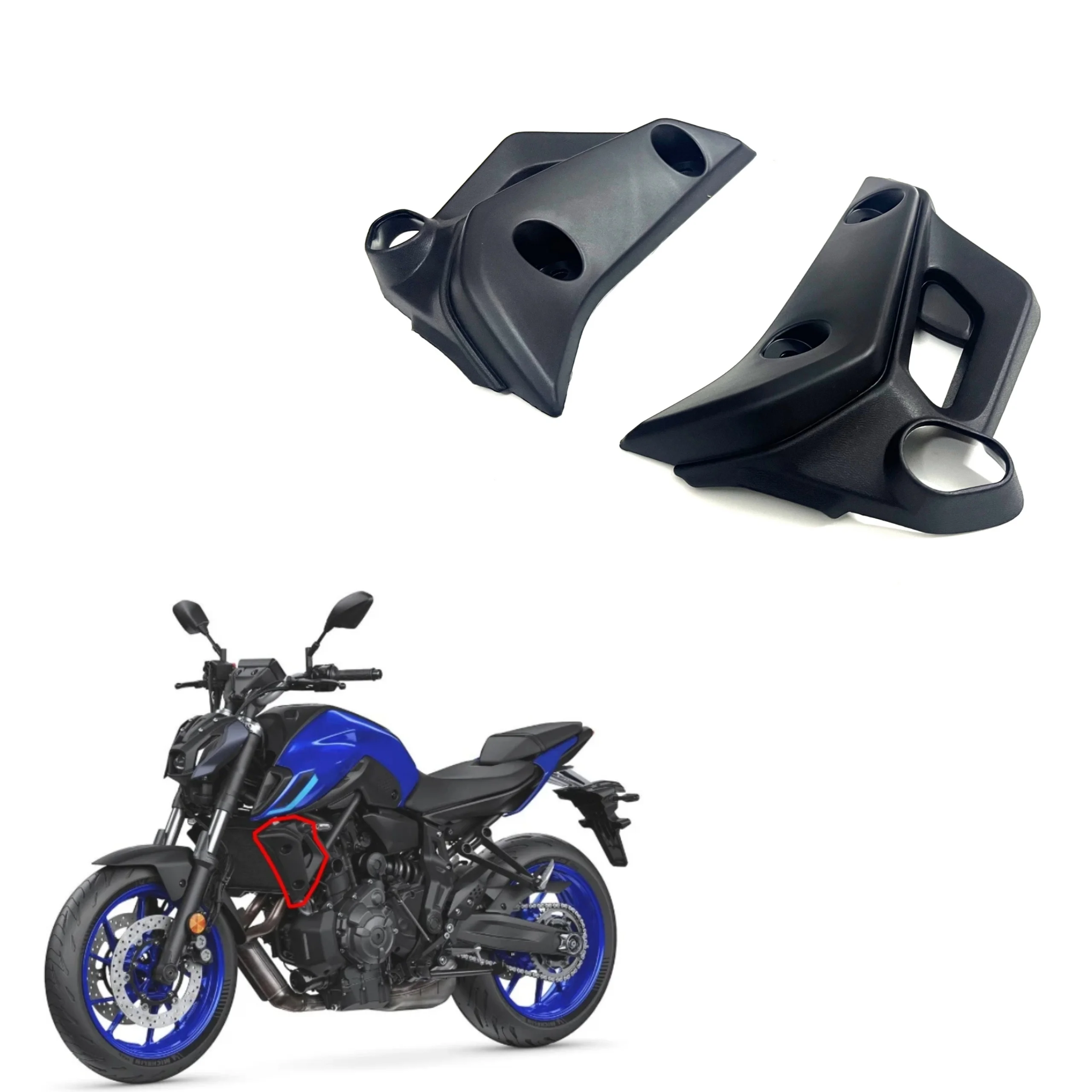 

for Yamaha MT-07 mt07 FZ-07 fz07 2021 2022 2023 2024 Motorcycle Radiator Side Panel Fairing Body ABS Plastic Kit Accessories