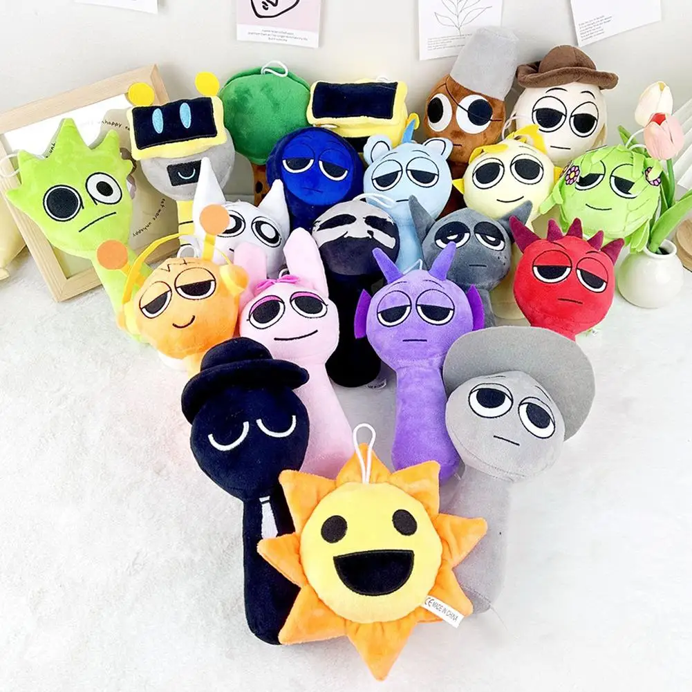 Sprunki Plush Toys Sprunki Incredibox Plush Doll Game Cartoon Pillow Kids Birthday Gifts Stuffed Dolls Christmas Gift