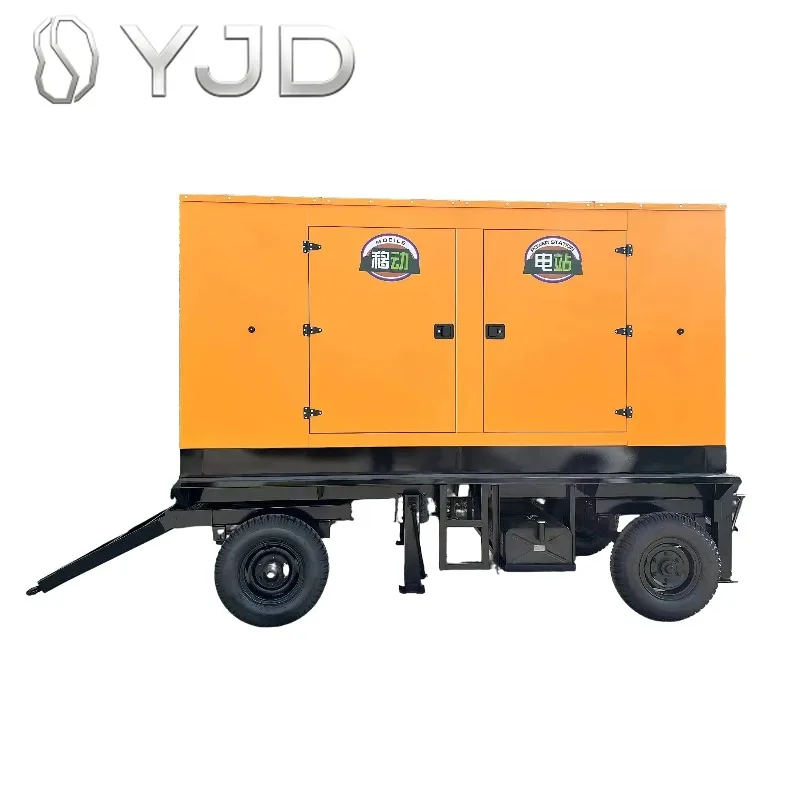 Hot-selling Trailer Generator Mobile diesel Generator Air-cooled System 150kw Portable Generator Set