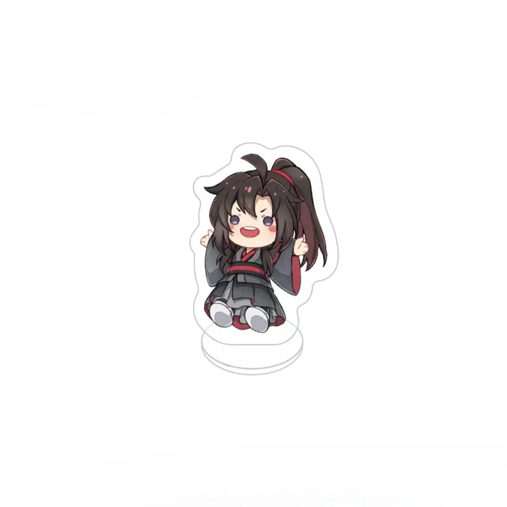 Anime Mo Dao Zu Shi 10cm Cute Figure Acrylic Stand Grandmaster of Demonic Wei Wuxian Decoration Model Keychain Toy Gifts