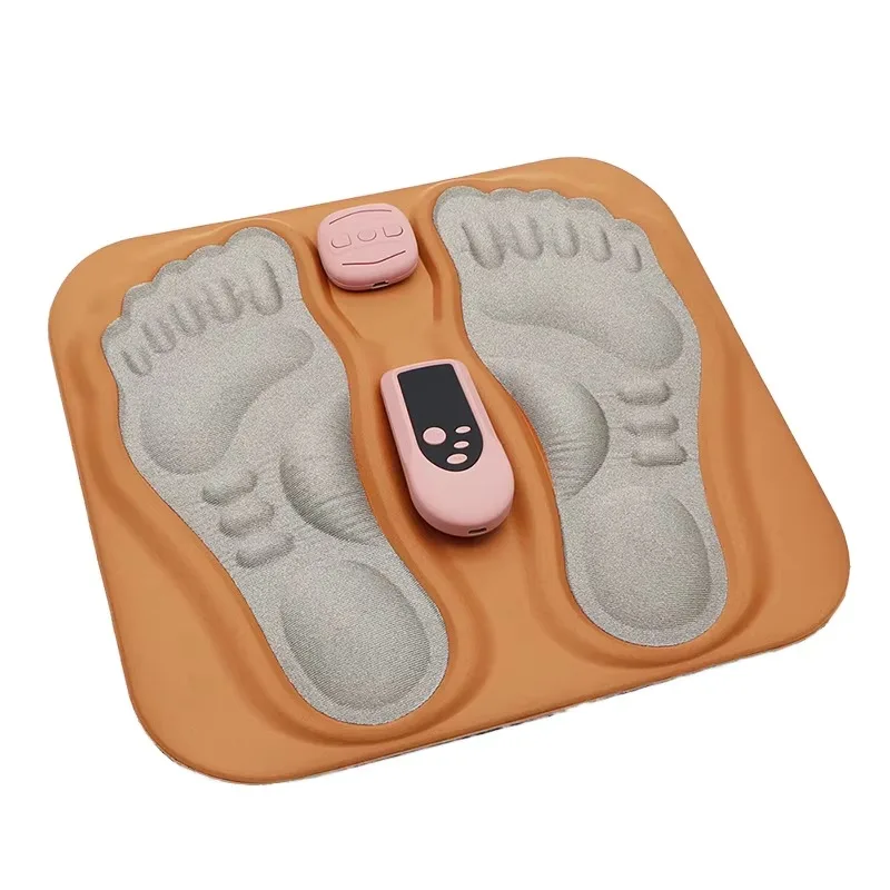 Remote Controlled EMS Foot Massager Pad Portable Electric Muscle Stimulation Mat Foot Relax Massage Equipment