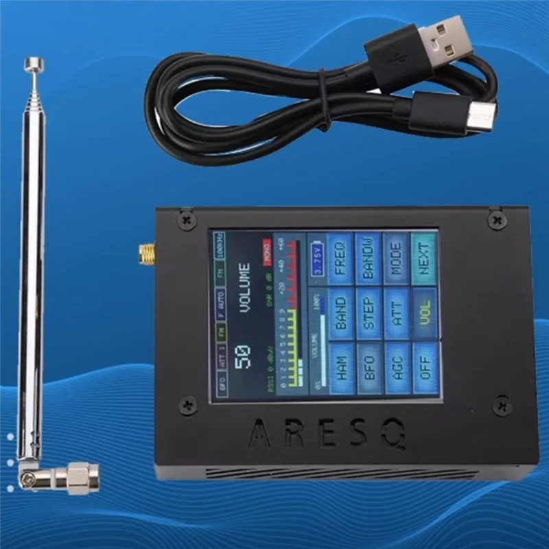 Vollfrequenz-DSP-Empfänger AM FM SSB Hochempfindlicher Funk-RDS-Kurzwellenempfänger mit vollem Touchscreen