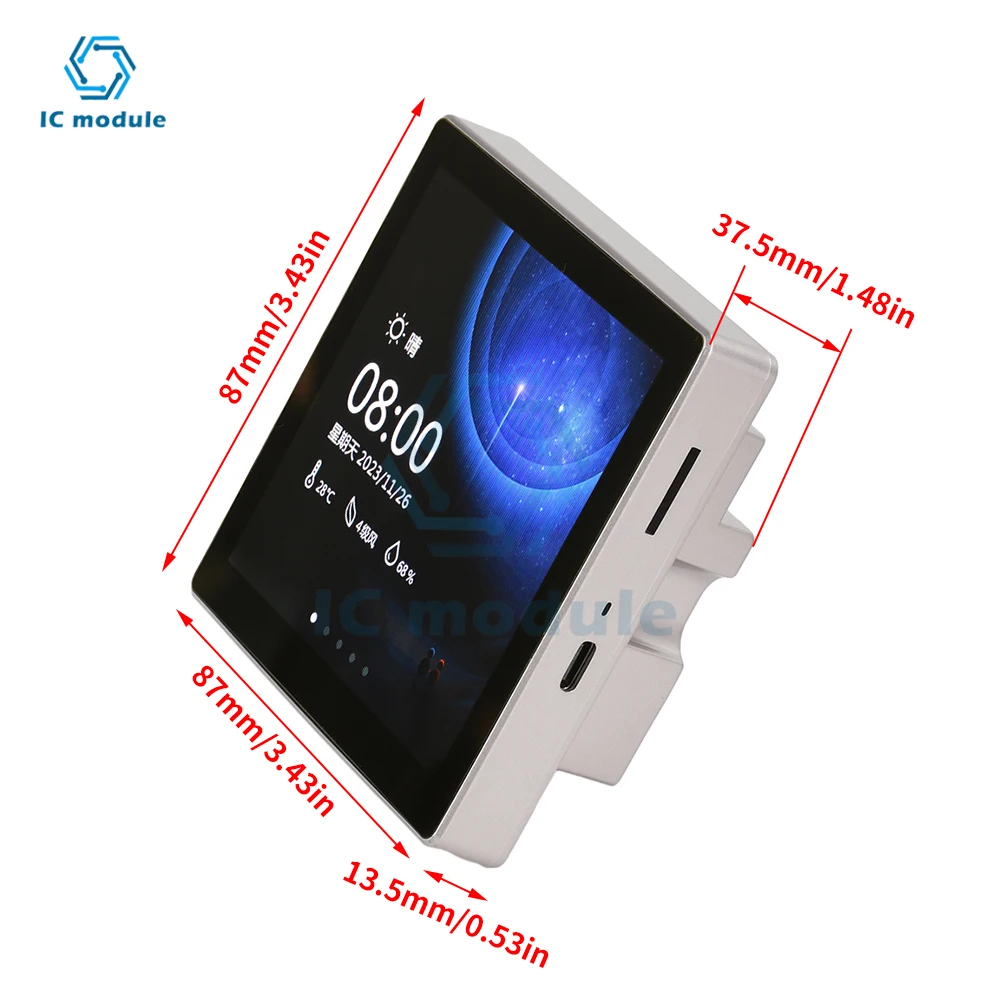 Picture 7: ESP32-S3 Development Board  LVGL 4.0 inch 480*480 Smart Display ESP32 Display Wi-Fi Bluetooth Development Board LCD TFT Module