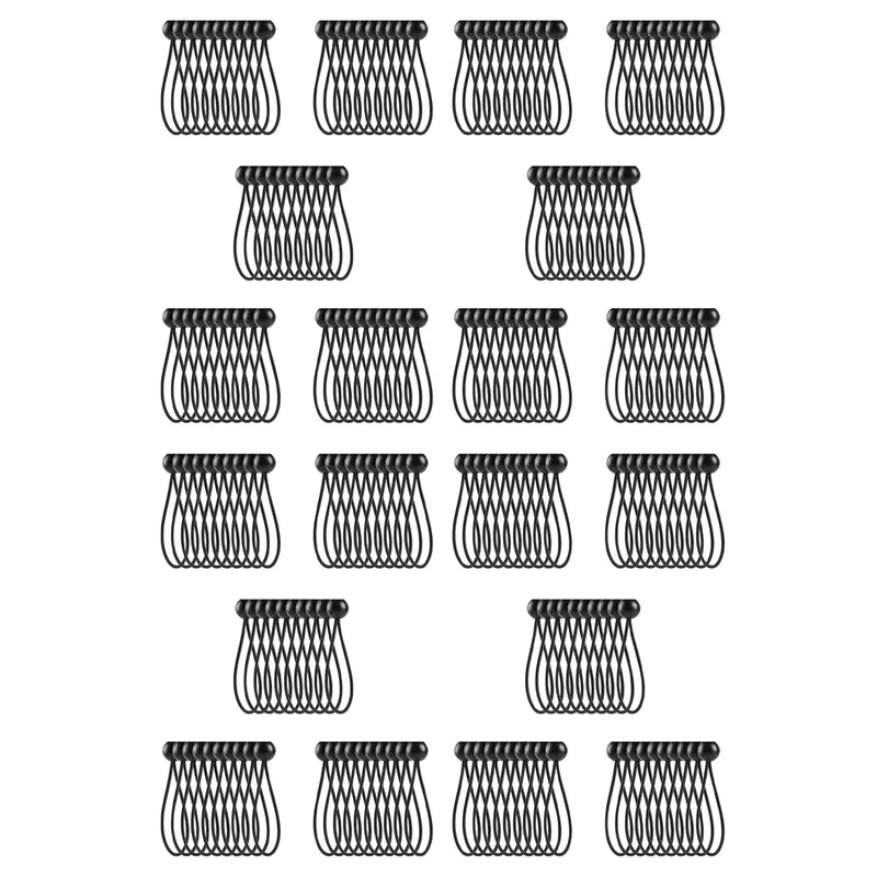 

ABMR-200 шт. банджи-шнур с шариками, эластичные завязки, банджи-переключатели, завязки для шатров, палаток, баннеров, флагштоков, запека (черный)