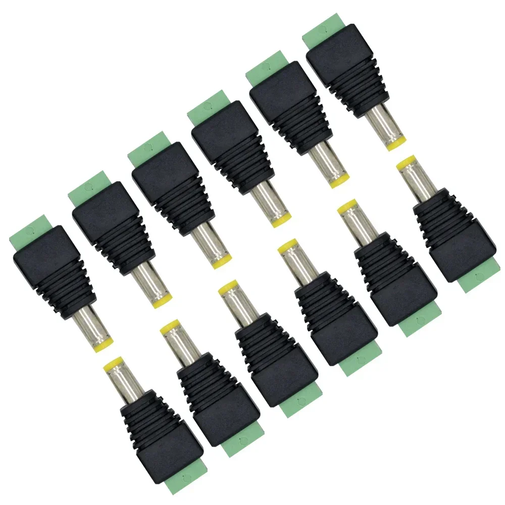 2pcs 5pcs 10pcs Female DC Power Jack & Plug Screw-on Wire Connector for CCTV Camera