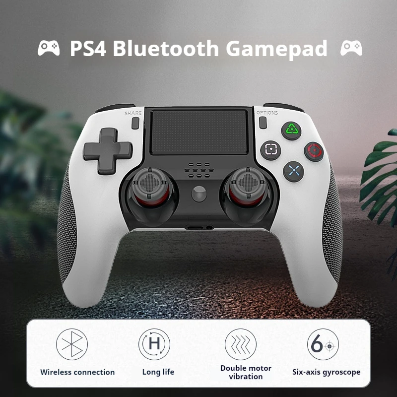 Ps Host Controller Bluetooth Wireless Connection Six Axis Gyroscope Dual Vibration Motor Sweat Proof Fabric Game Controller