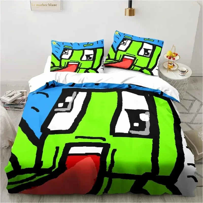 Cartoon Funny Play Unspeak.able Bedding Set Bedroom Soft Bedspreads for Bed Comefortable Duvet Cover Quilt and Pillowcase