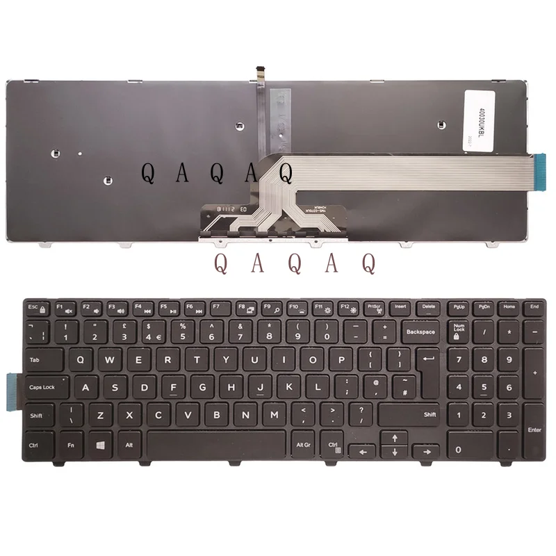 

QA новая клавиатура для ноутбука Dell Inspiron 15 3000 3541 3542 3543 3552 3558 5