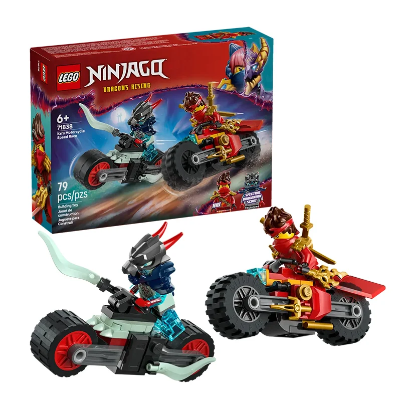 LEGO Phantom Ninja 71838 Kai motocicleta velocidade perseguição quebra-cabeça bloco de construção brinquedo presente