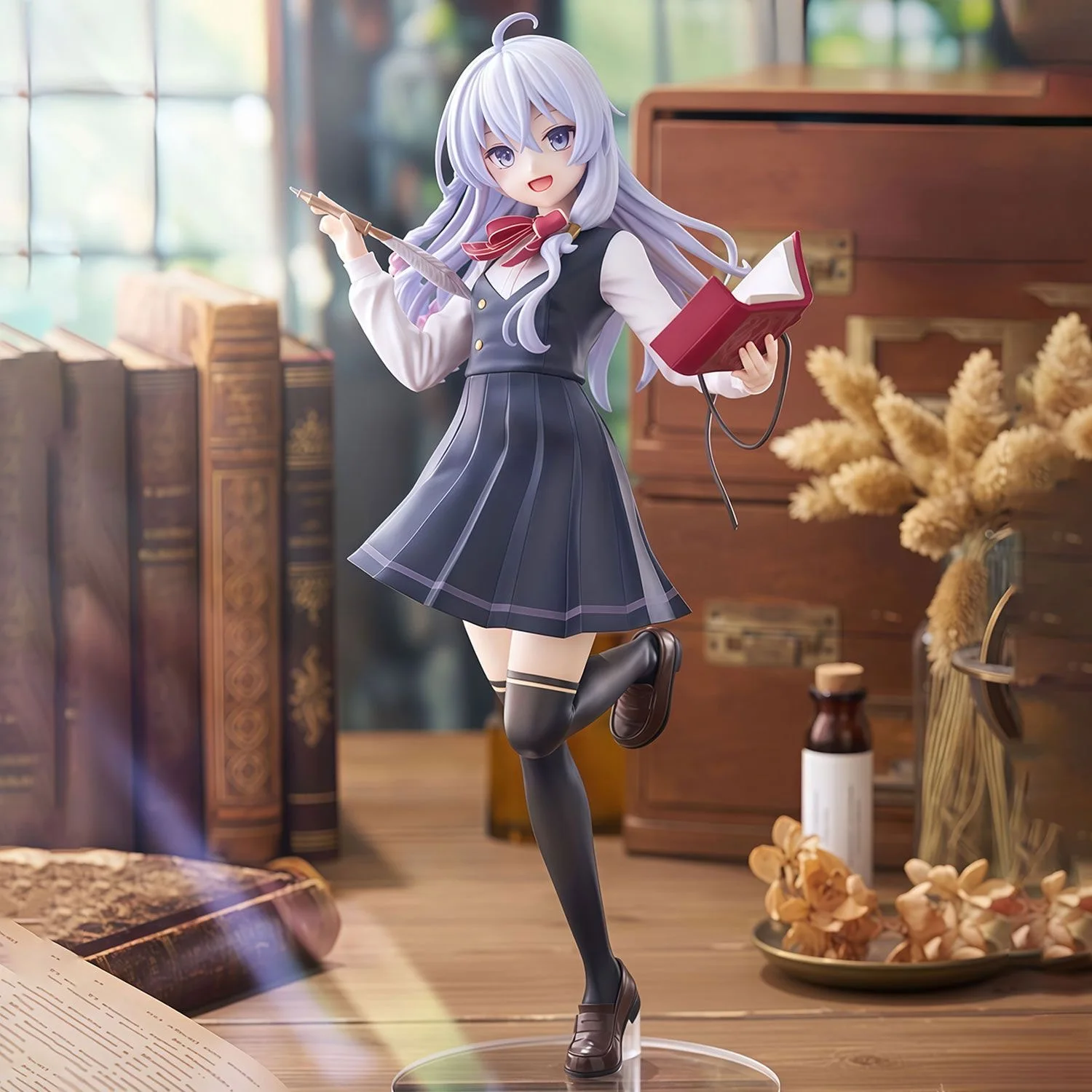 Figura versión uniforme de Irena de viaje de bruja, modelo GK, adorno de animación bidimensional para chica hermosa