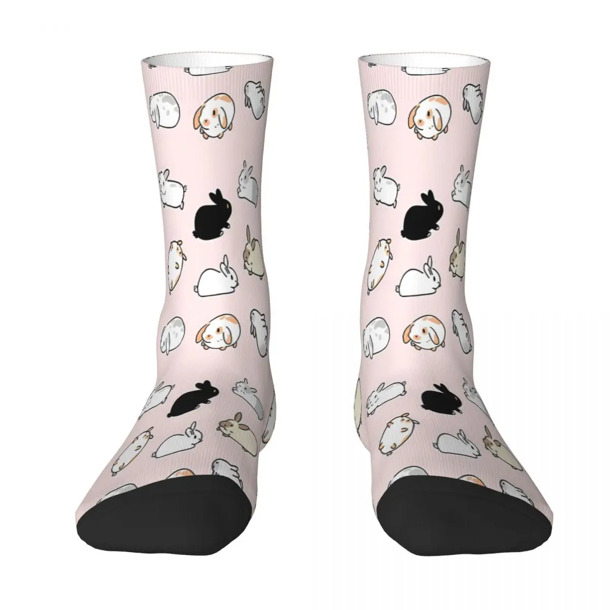 

Bunny Rabbits Sock Socks Men Women Polyester Stockings Customizable Funny