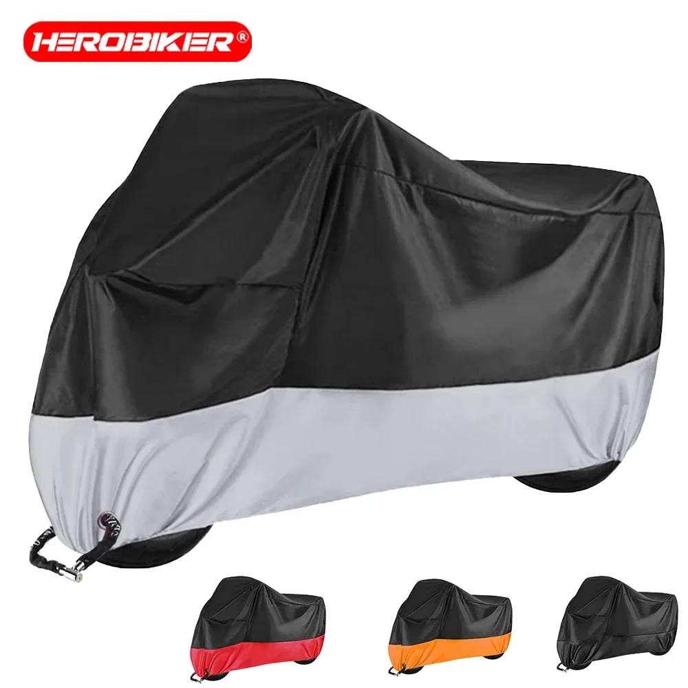 Four Seasons Motorcycle Cover Waterproof, Dustproof, UV Resistant 190T Motorcycle Cover Multi Color M-4XL Motorcycle Accessories