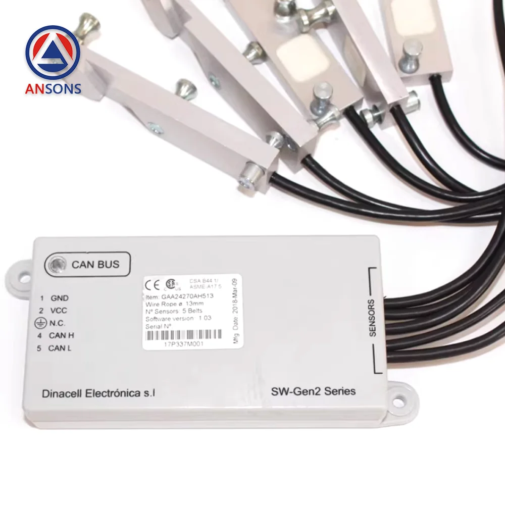 GAA24270AH410 GAA24270AH413 416 510 512 513 516 610 612 OTIS مصعد سلك حبل وزن جهاز Ansons قطع غيار المصاعد #4