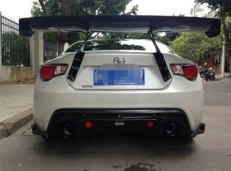 Fits For Toyota GT86 2013 2014 2015 2016 2017 High Quality ABS Resin & Carbon Fiber Rear Trunk Lip Spoiler Splitters Wing