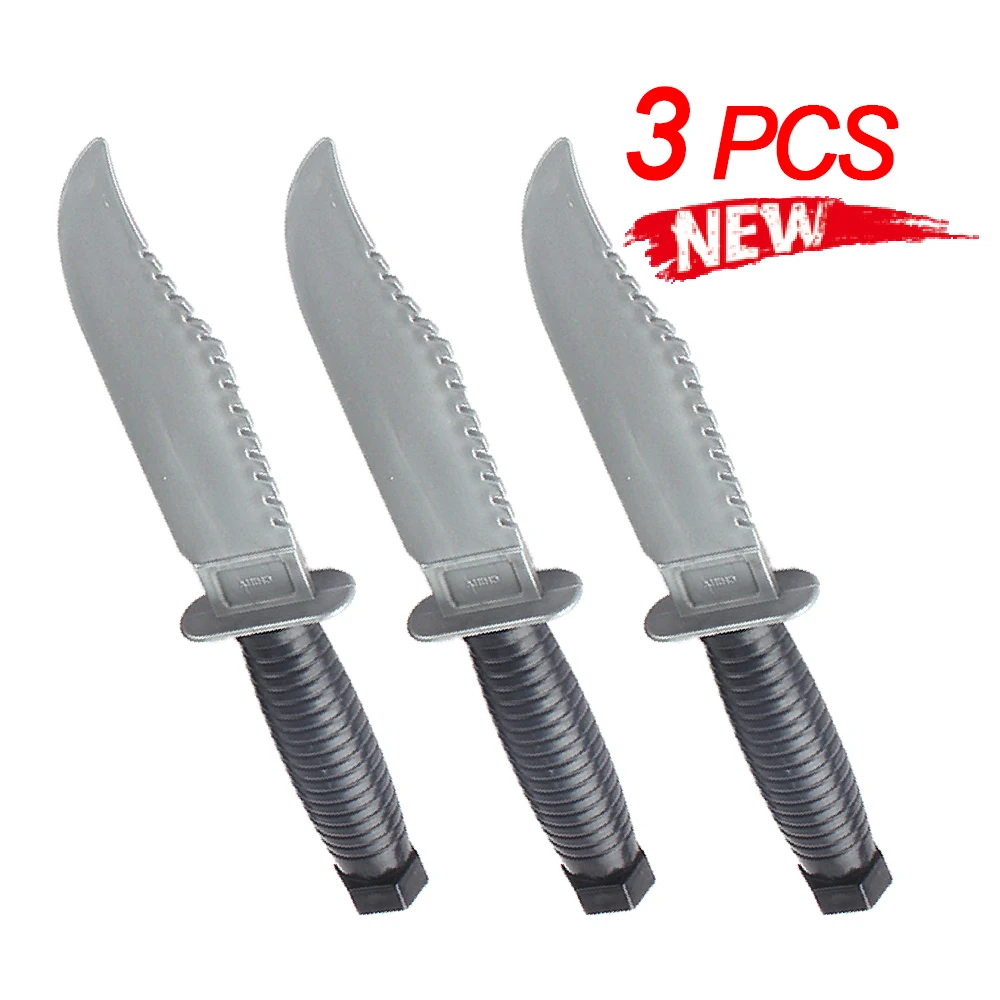 1-3 Stücke Simuliertes Messer Bühnenaufführung Realistische Magie-Requisiten Messer Halloween Geistergesicht Killer Cosplay Requisite Kostümzubehör – Detail 2